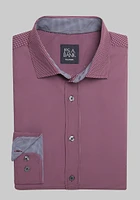 Men's Traveler Tailored Fit 4-Way Stretch Dot Casual Shirt at Jos. A. Bank,