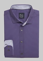 Men's Traveler Tailored Fit 4-Way Stretch Dot Casual Shirt at Jos. A. Bank,