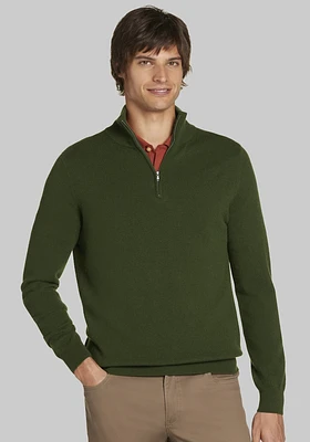 Men's Reserve Collection Quarter Zip Cashmere Sweater at Jos. A. Bank,