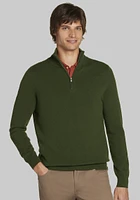 Men's Reserve Collection Quarter Zip Cashmere Sweater at Jos. A. Bank,