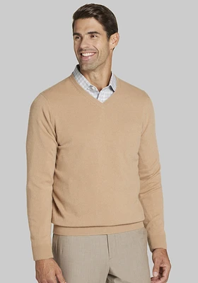 Men's Big & Tall Reserve Collection Tailored Fit V-Neck Cashmere Sweater at Jos. A. Bank, XX Large