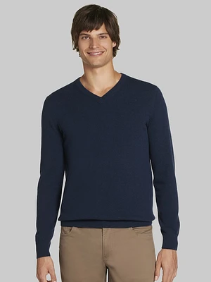 Men's Reserve Collection V-Neck Cashmere Sweater at Jos. A. Bank, Blue/Navy Blazer,