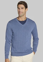 Men's Jos. A. Bank Tailored Fit Drop Needle V-Neck Sweater at Bank,