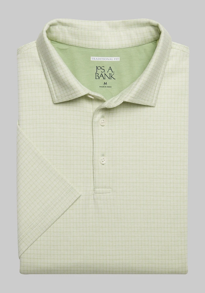 Men's Jos. A. Bank Traditional Fit Square Jacquard Polo at Bank, - Shirts