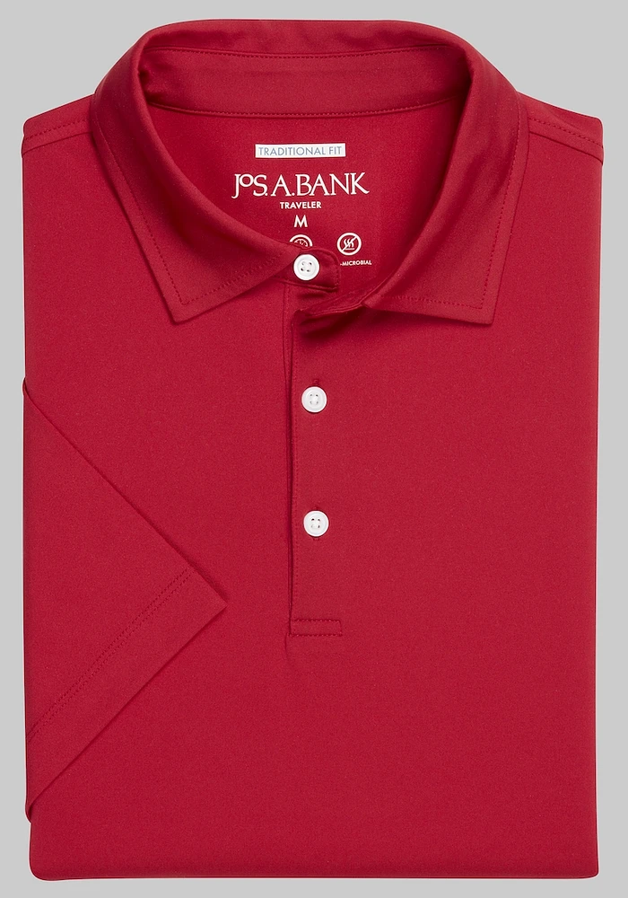 Men's Traveler Collection Traditional Fit Performance Polo Shirt at Jos. A. Bank, - Shirts