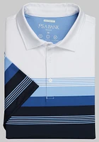 Men's Traveler Collection Tailored Fit Stripe Performance Polo at Jos. A. Bank, - Shirts