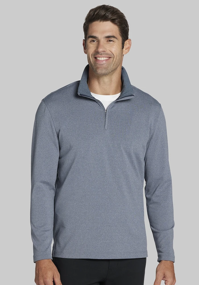 Men's Big & Tall Traveler Performance Long Sleeve Quarter Zip- and at Jos. A. Bank,