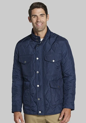 Men's Jos. A. Bank Quilted Jacket at Bank, Blue/Navy, - Outerwear