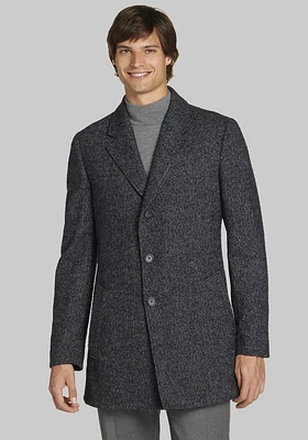 Men's Jos. A. Bank Traditional Fit Herringbone Tweed Coat at Bank, Blue/Navy, - Outerwear