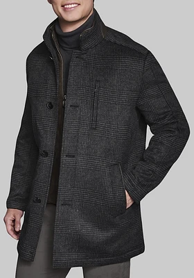 Men's Johnston & Murphy Tailored Fit Upton Wool Blend Car Coat at Jos. A. Bank, Charcoal/Grey, - Outerwear