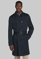 Men's Jos. A. Bank Trench Coat at Bank, Blue/Navy, - Outerwear