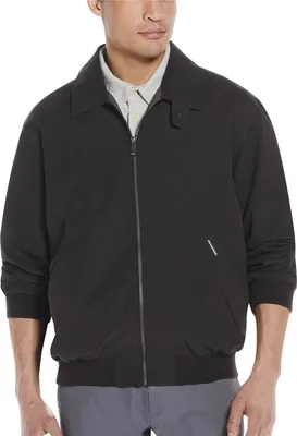 JoS. A. Bank Men's Weatherproof Tailored Fit Golf Jacket, Dark Brown, Medium