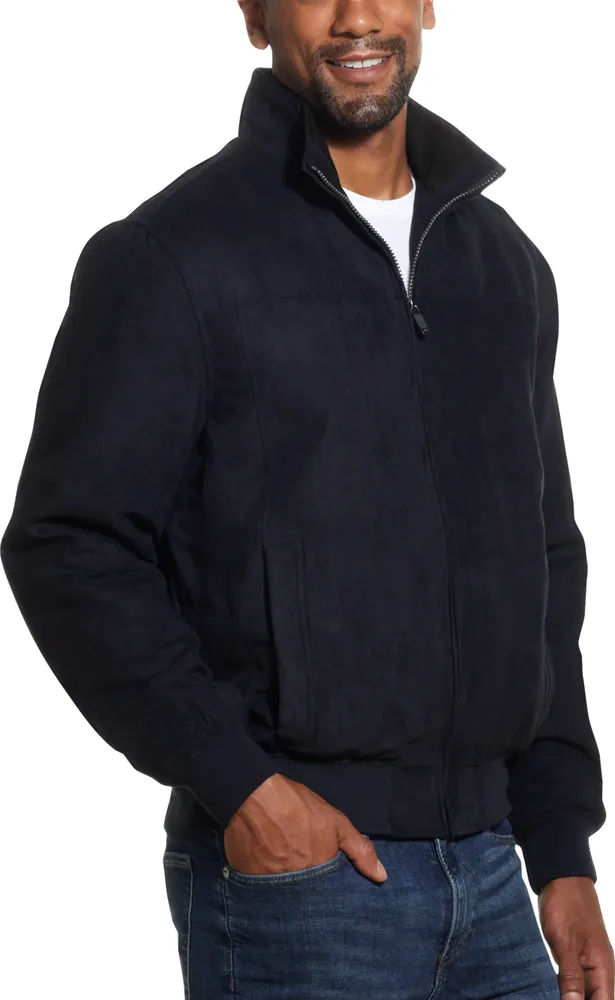 Men's Weatherproof Tailored Fit Bomber Jacket, Black, Large