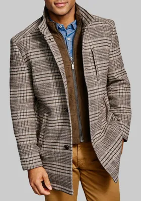 Men's Johnston & Murphy Tailored Fit Bib Front Car Coat at Jos. A. Bank, - Outerwear