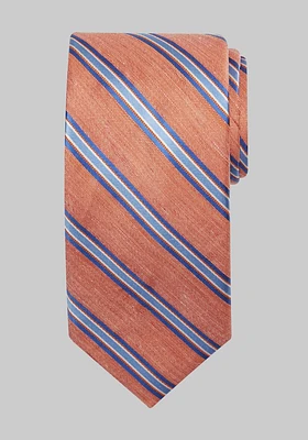 JoS. A. Bank Men's Reserve Collection Primavera Stripe Tie, Orange, One Size