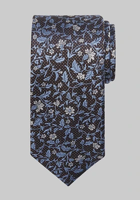 Men's Traveler Collection Floral Foliage Tie, Brown, One Size