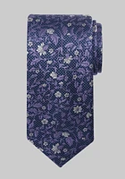 Men's Traveler Collection Floral Foliage Tie, Purple, One Size