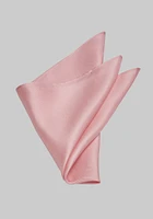 Men's Solid Silk Pocket Square, Pink