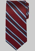 Men's Reserve Collection Textured Stripe Tie, Red, One Size