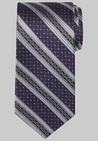 Men's Reserve Collection Textured Stripe Tie, Purple, One Size