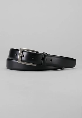 Men's Jos. A. Bank Feather Edge Leather Belt - Long at Bank, Black,