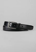 Men's Jos. A. Bank Feather Edge Leather Belt - Long at Bank, Black,