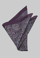 Men's Persian Pocket Square, Purple, One Size