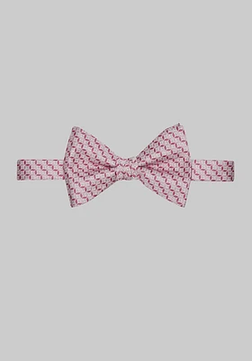 Men's Split Circle Bow Tie, Pink, One Size