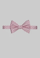 Men's Split Circle Bow Tie, Pink, One Size