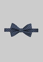 Men's Split Circle Bow Tie, Navy, One Size