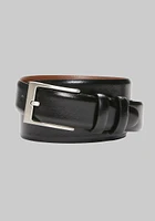 Men's Jos. A. Bank Feather Edge Leather Belt at Bank, Black,