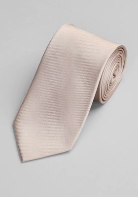 JoS. A. Bank Men's Traveler Collection Solid Tie, Light Tan, One Size