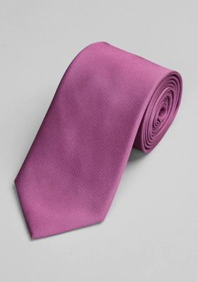 JoS. A. Bank Men's Traveler Collection Solid Tie, Plum, One Size