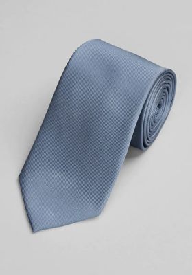 JoS. A. Bank Men's Traveler Collection Solid Tie, Steel Blue, One Size