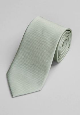 JoS. A. Bank Men's Traveler Collection Solid Tie - Long, Dusty Sage, LONG