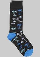 Men's Jos. A. Bank Palm Tree Socks at Jos. A. Bank, Black, Size Mid Calf