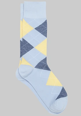 Men's Jos. A. Bank Argyle Socks at Jos. A. Bank, Kentucky Blue, Size Mid Calf