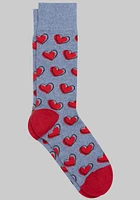 Men's Jos. A. Bank Valentine's Day Socks at Jos. A. Bank, Blue/Denim Heather, Size Mid Calf