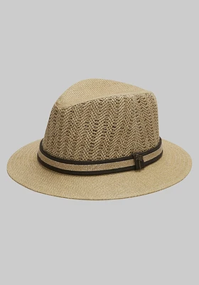 Men's Jos. A. Bank Safari Fedora at Bank, Cream/Natural/White,