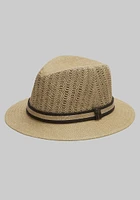 Men's Jos. A. Bank Safari Fedora at Bank, Cream/Natural/White,