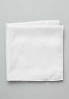 Men's Silk Pocket Square, White, One Size