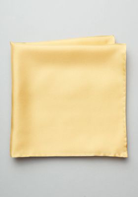 JoS. A. Bank Men's Silk Pocket Square, Gold, One Size