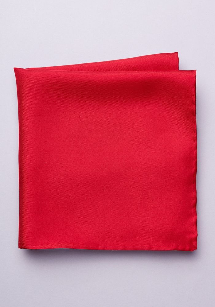 JoS. A. Bank Men's Silk Pocket Square, Red, One Size