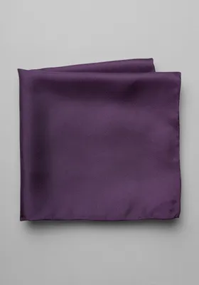 JoS. A. Bank Men's Silk Pocket Square, Plum, One Size