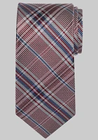 Men's Reserve Collection Plaid Tie, Red, One Size