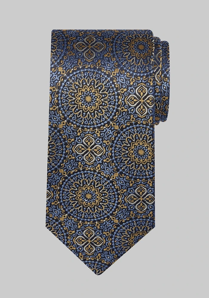 Men's Reserve Collection Medallion Tie, Gold, One Size