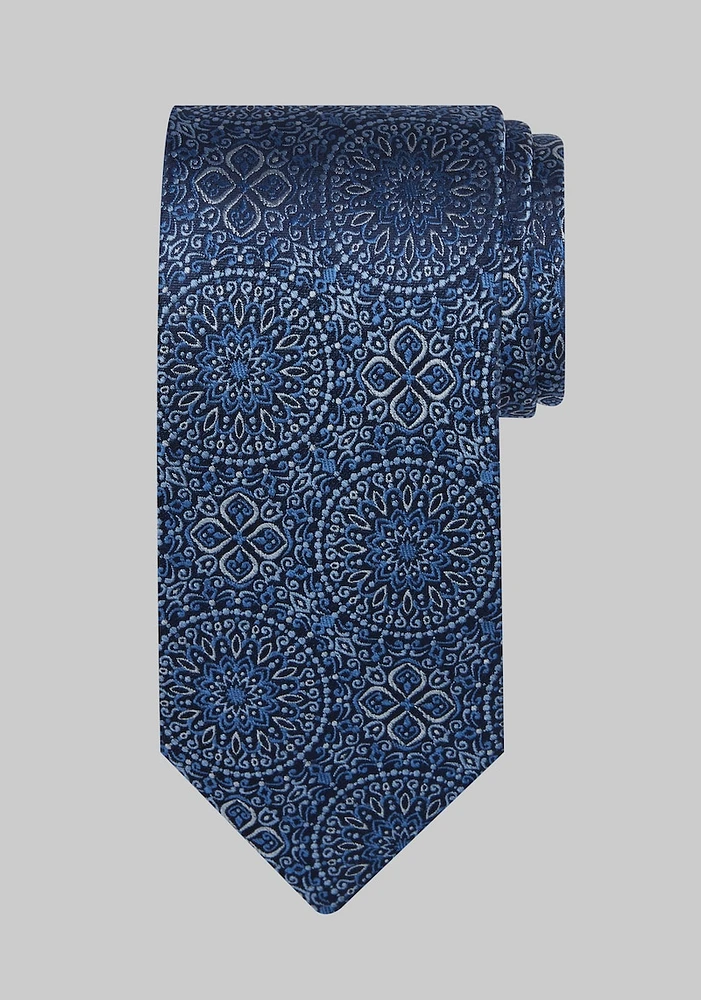 Men's Reserve Collection Medallion Tie, Blue