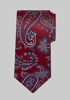 Men's Reserve Collection Floral Leaf Paisley Tie, Red, One Size