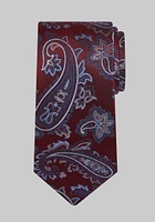 Men's Reserve Collection Floral Leaf Paisley Tie, Burgundy, One Size