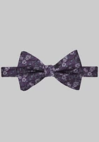 Men's Flowers On The Vine Pre-Tied Bow Tie, Plum, One Size